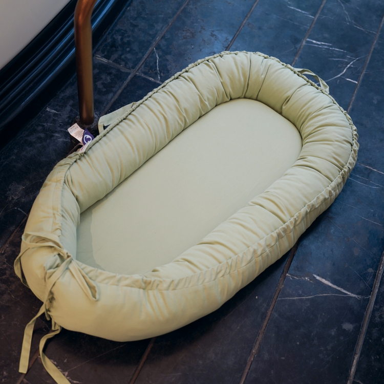 Premium Portable Adjustable Infant Lounger - Cotton-SpringGreen