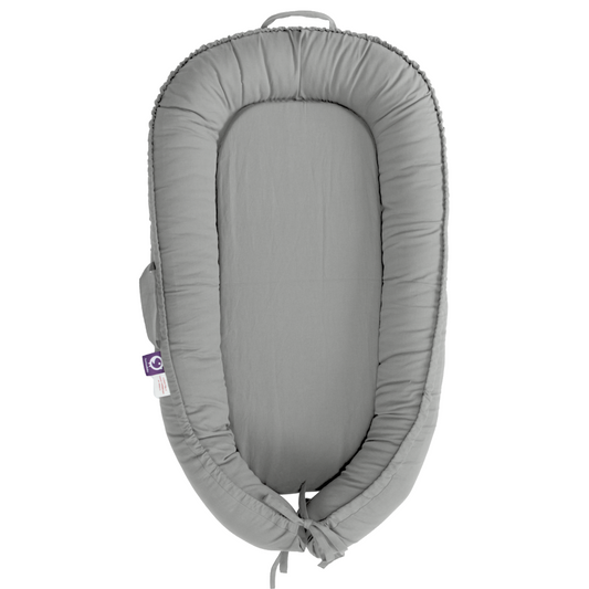 Premium Portable Adjustable Classic Baby Lounger - Cotton-SlateGray