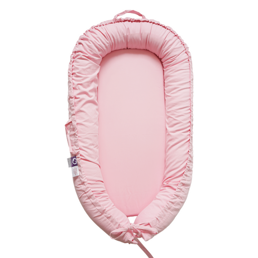 Premium Portable Adjustable Classic Baby Lounger - Cotton-MistyRose