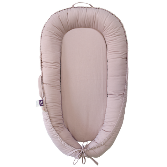 Premium Portable Adjustable Classic Baby Lounger - Cotton-LavenderBlush