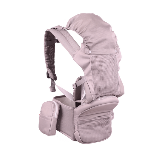 Baby Carrier with Hip Seat - Ergonomic, Cozy and Lightweight Infant Carrier-Pink