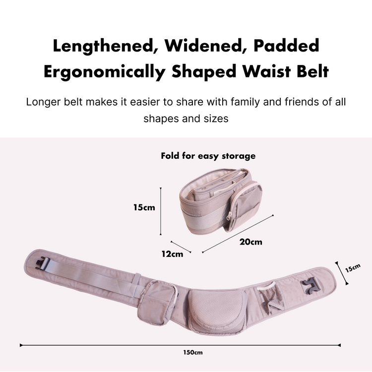 Baby Carrier with Hip Seat - Ergonomic, Cozy and Lightweight Infant Carrier-Pink